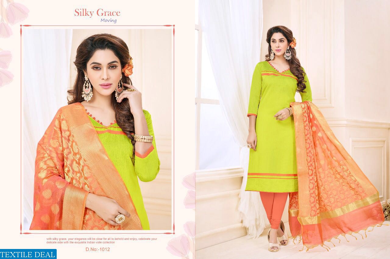 Smit Traditional Wholesale Cotton Work Dress Material